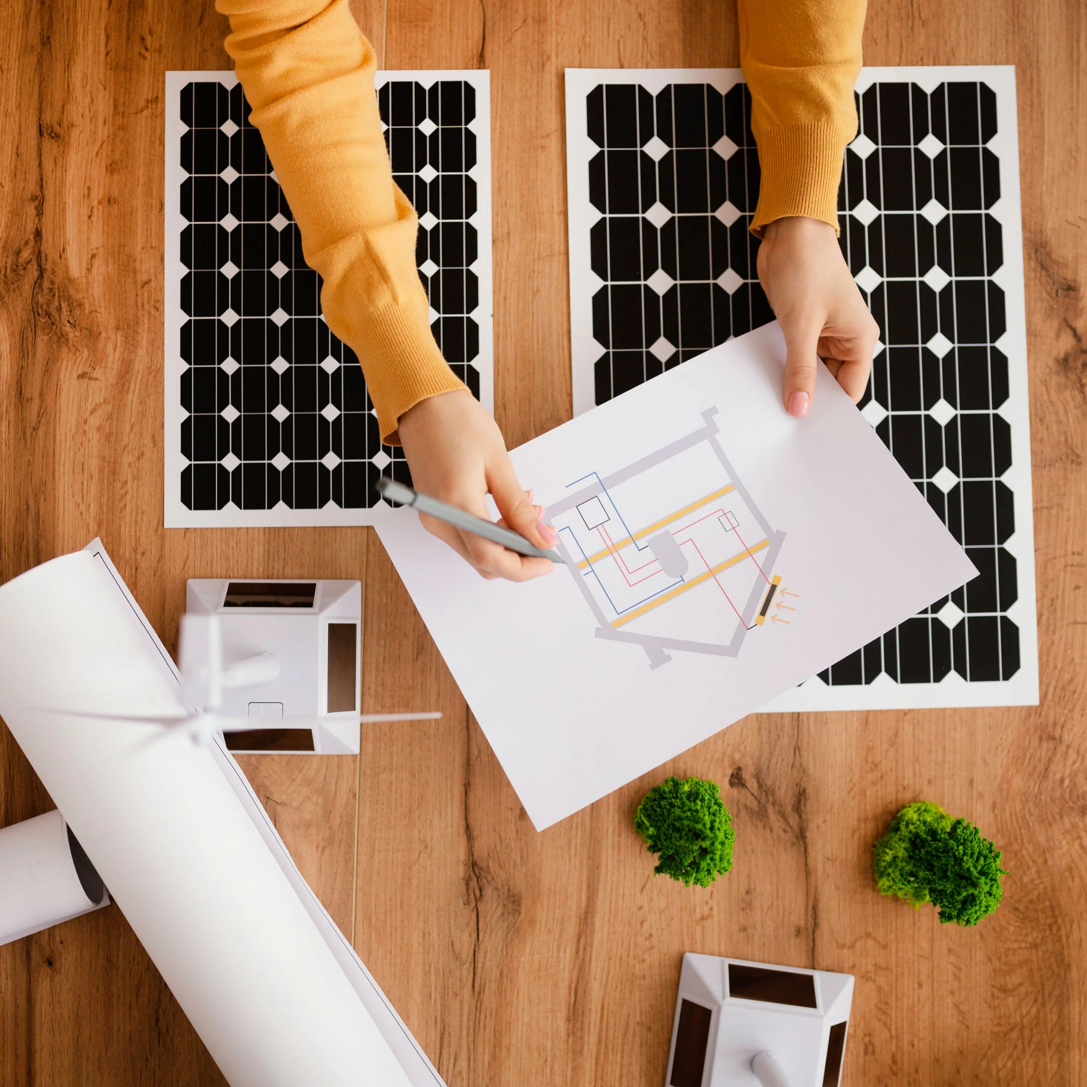 woman-working-environment-project-top-view